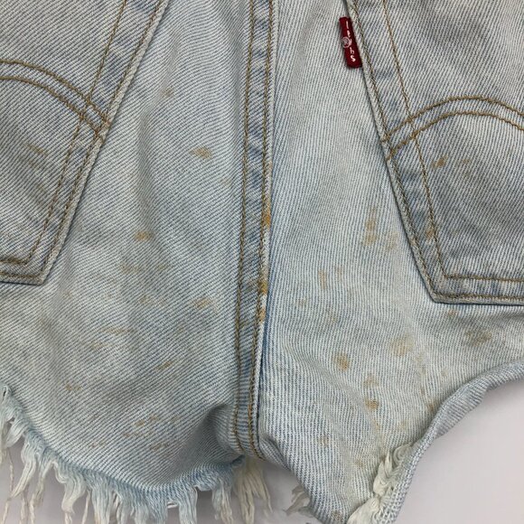 Levi's Acid Wash High Rise Wedgie Fit Shorts size 26 - Picture 13 of 16